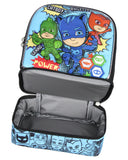 PJ Masks Comic Book 3-D Character Dual Compartment Insulated Lunch Bag Tote