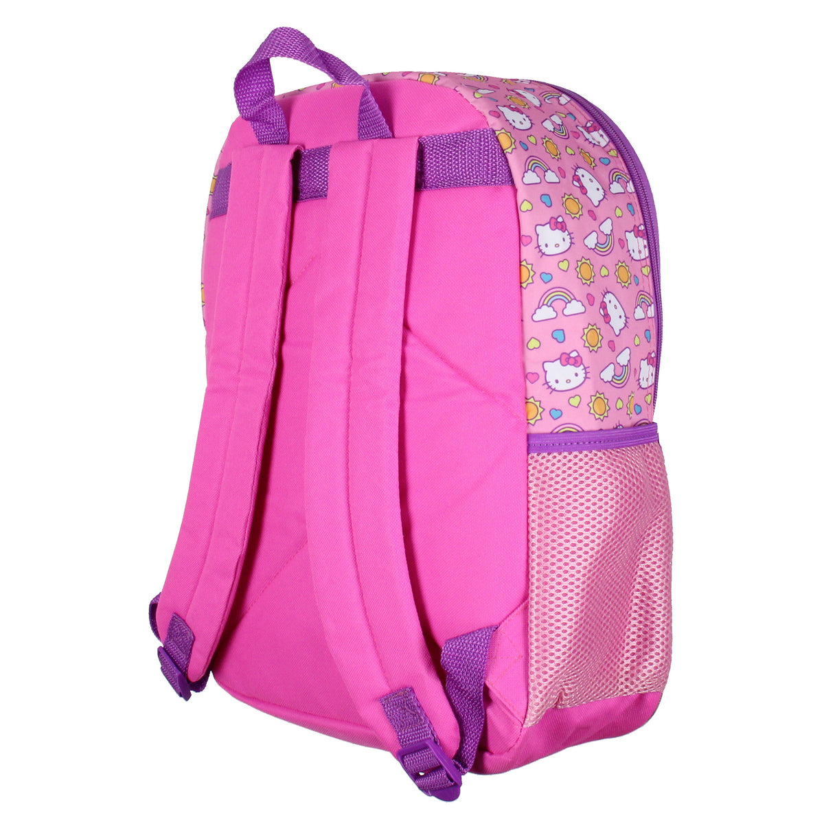 Sanrio Hello Kitty Backpack 5 Piece Set Lunch Bag Cinch Bag Gadget Case Water Bottle 16"