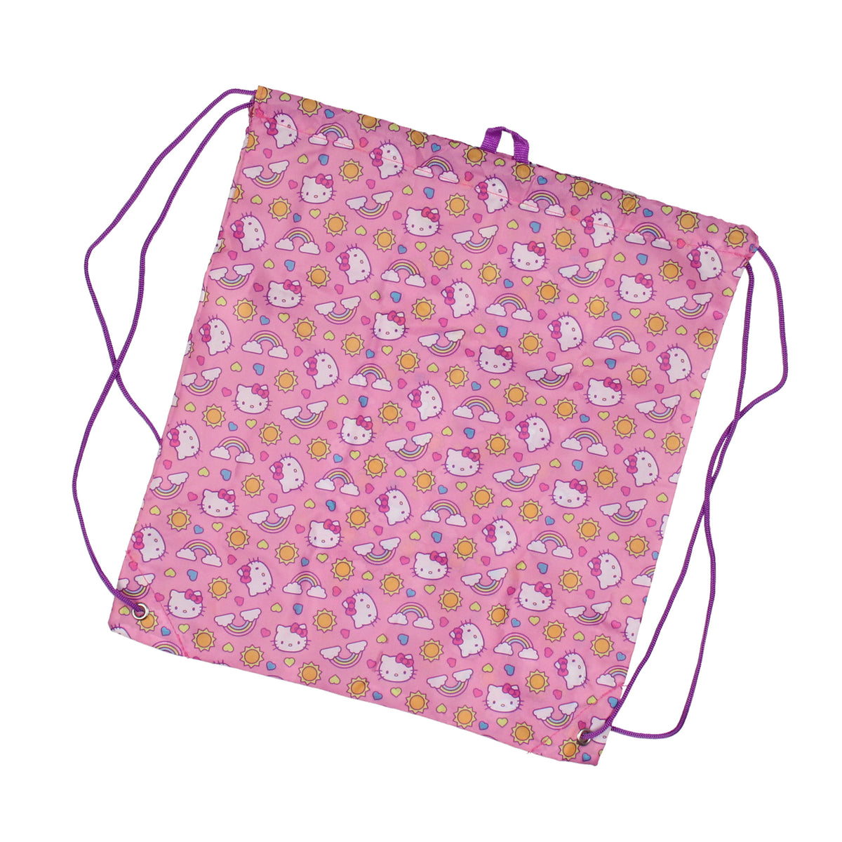 Sanrio Hello Kitty Backpack 5 Piece Set Lunch Bag Cinch Bag Gadget Case Water Bottle 16"