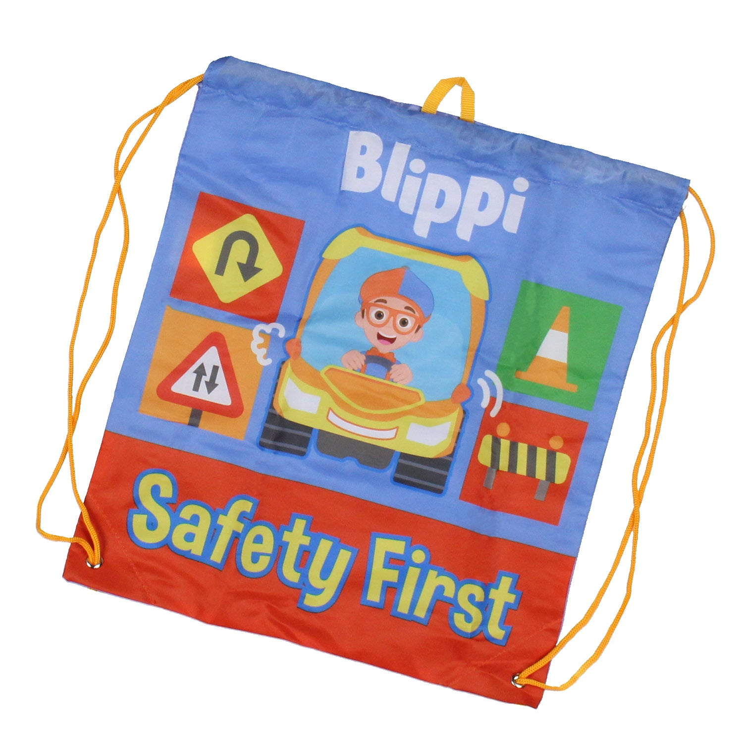 Blippi Backpack Safety First Kids Travel Backpack 5 Pc Set With Lunch Box 16"