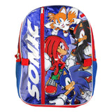 Sonic The Hedgehog Backpack 16" Fast Molded Lunch Cinch Bag 5PC Set