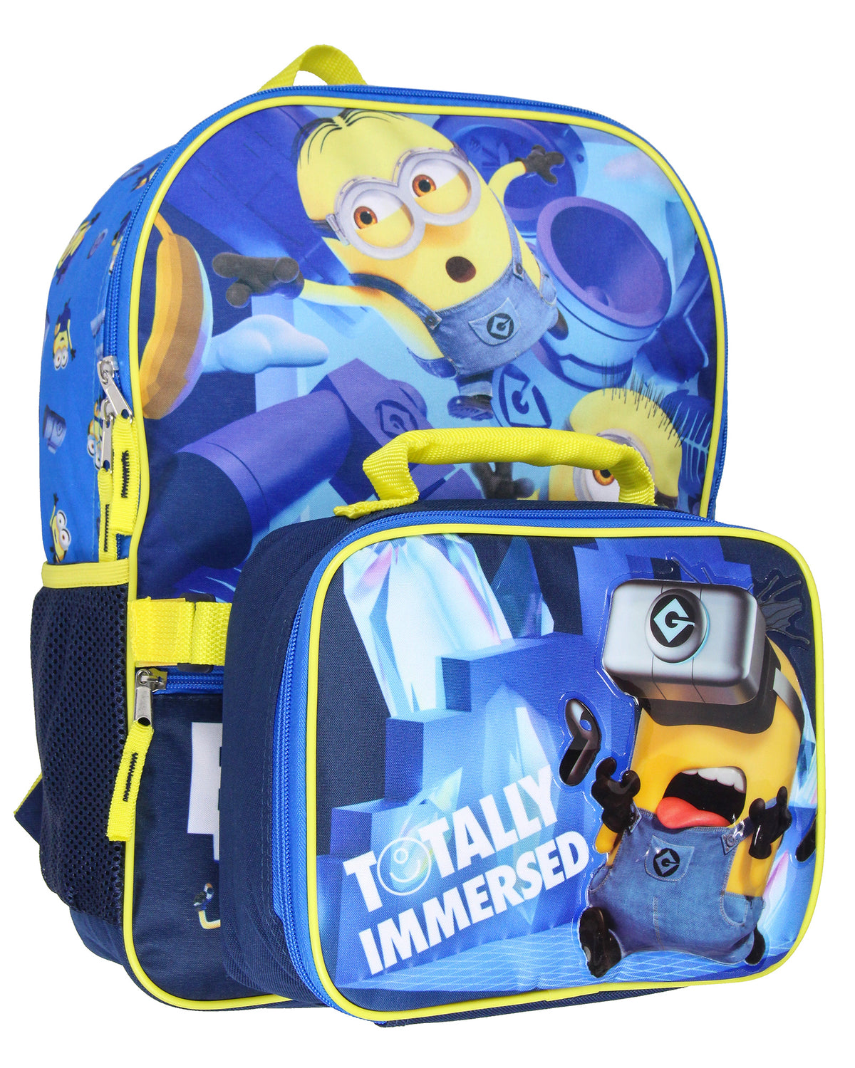 Despicable Me Minions School Travel Backpack And Lunch Box For Kids 2-Piece Set 16"