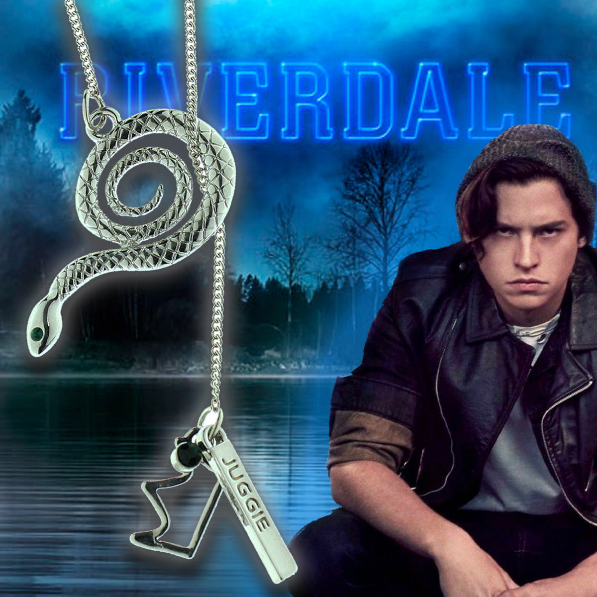 Riverdale Teen Drama TV Series Serpent Juggie Charm Necklace