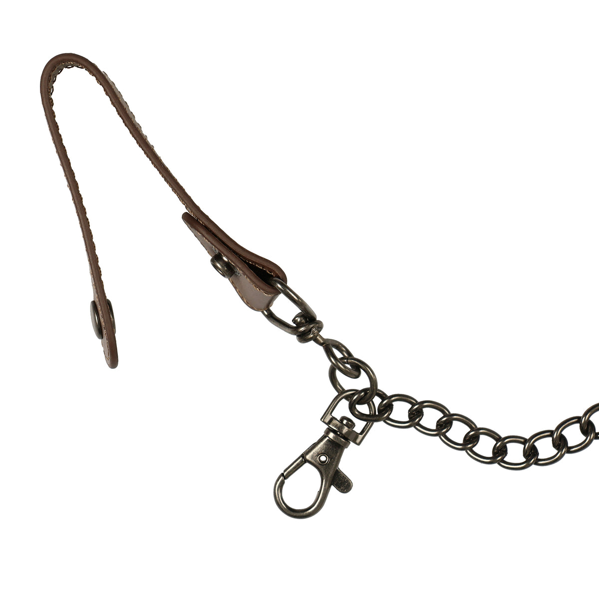 One Piece Tri-Fold Wallet Straw Hat Crew with Chain and Snap Belt Clip