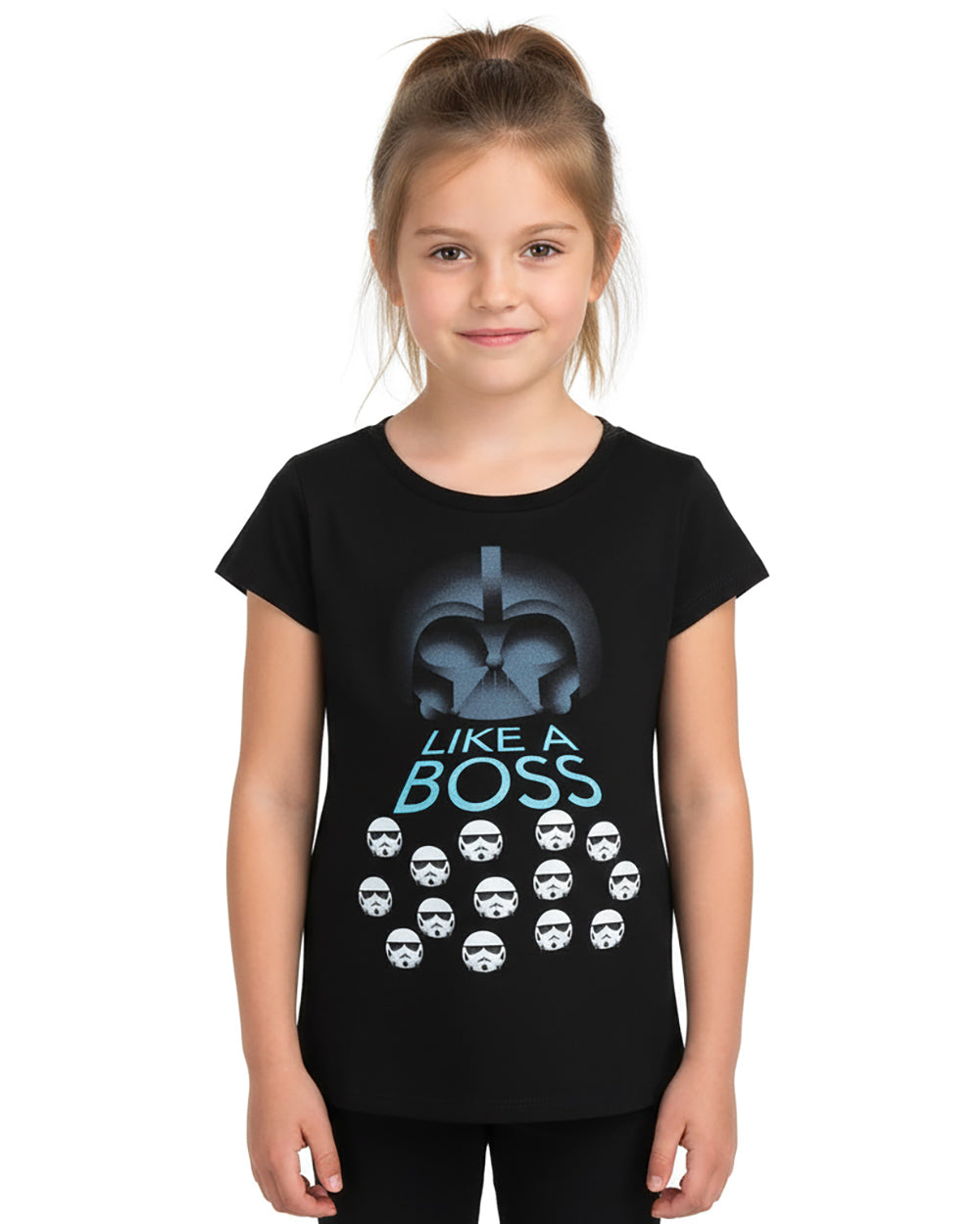 Star Wars Girls' Darth Vader And Stormtroopers Like A Boss T-Shirt (X-Large)