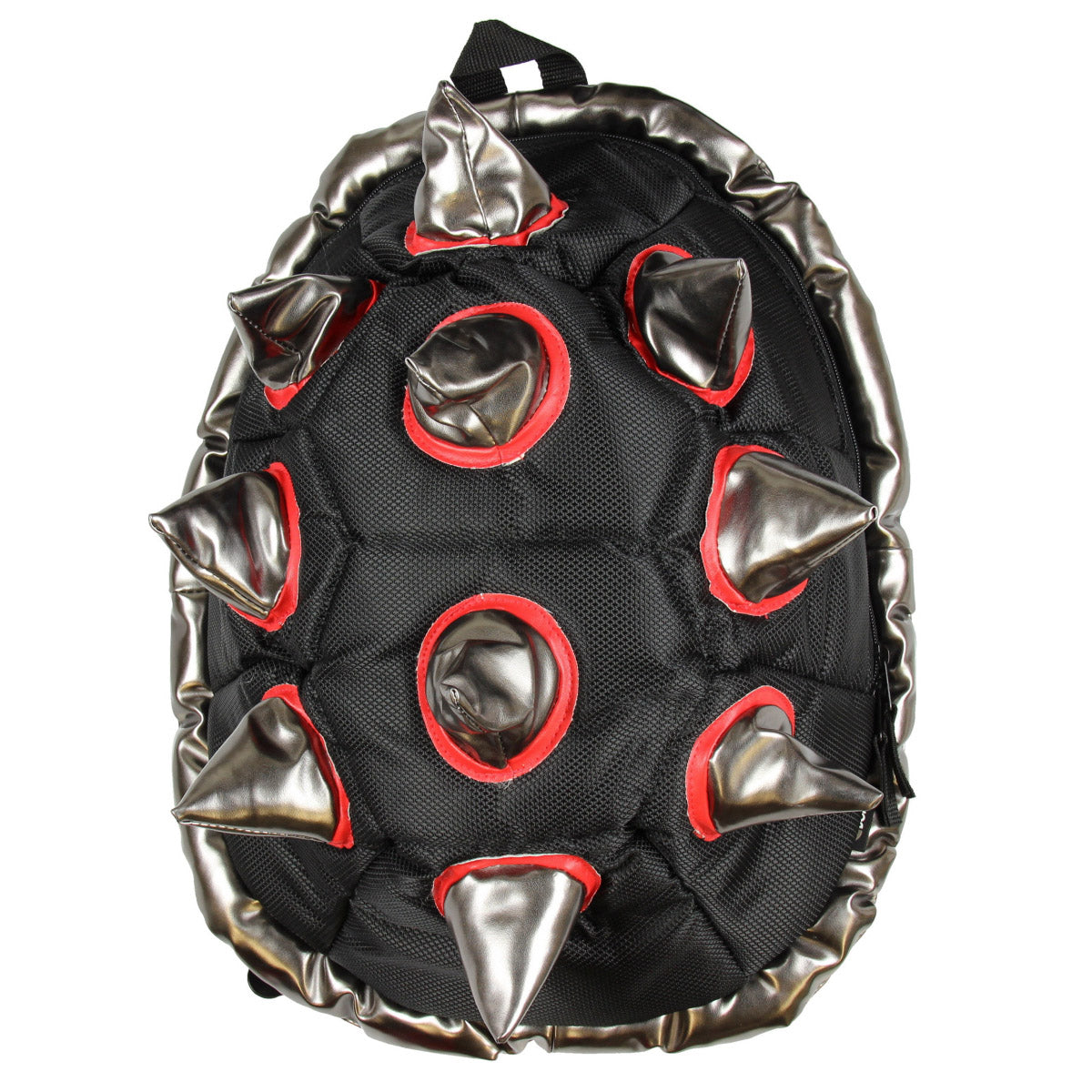 BioDomes Spiked Black-Red Turtle Shell Backpack 19"