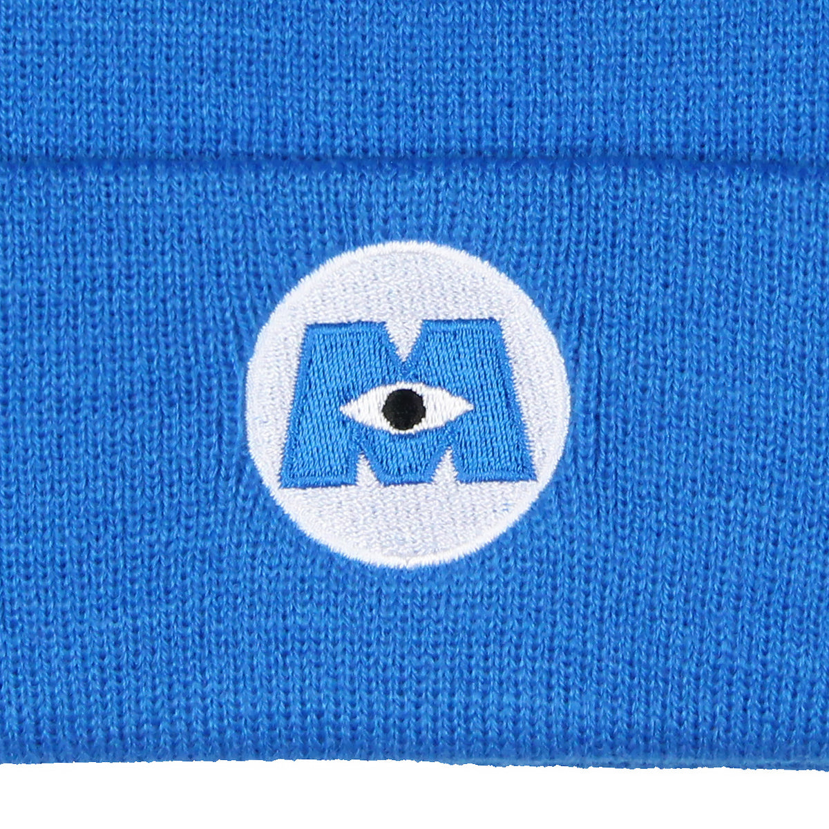 Monsters Inc Embroidered Logo Fold Cuff Adult Beanie OSFM