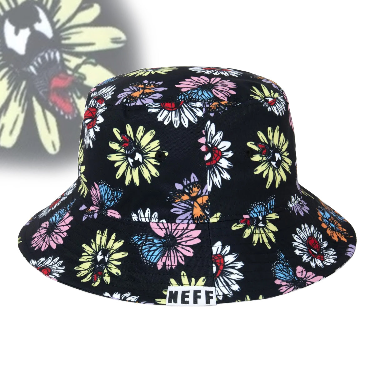 NEFF Marvel Men's Venom, Spiderman, Flower And Butterfly Bucket Hat