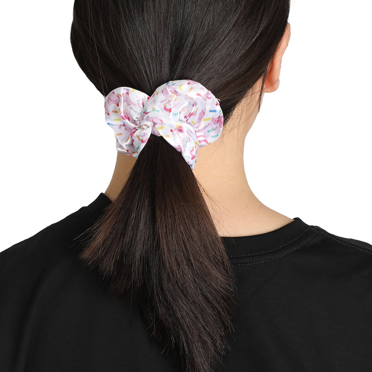 Nintendo Kirby 3 Pack Scrunchie Set Satin and Plush Character Accessory Hair Ties