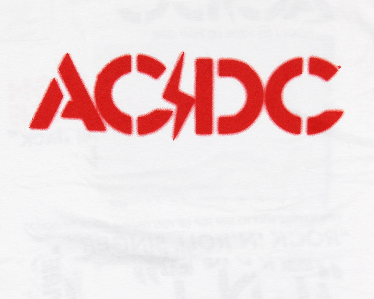 AC/DC Men's High Voltage Album and Song Titles Short Sleeve T-Shirt Tee