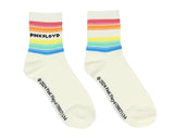 Pink Floyd Women's Dark Side Of The Moon Rainbow 3-Pack Quarter Crew Socks