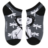 Coraline Socks Women's Mysterious Character Inspired Designs 5-Pack Ankle Socks