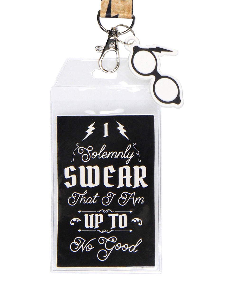 Harry Potter Solemnly Swear Keychain Lanyard ID Holder and Glasses Charm