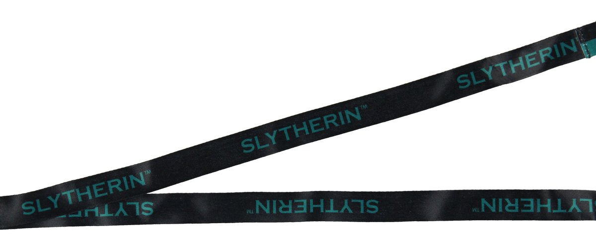 Harry Potter Slytherin House Keychain Lanyard ID Holder Metal Charm With Sticker