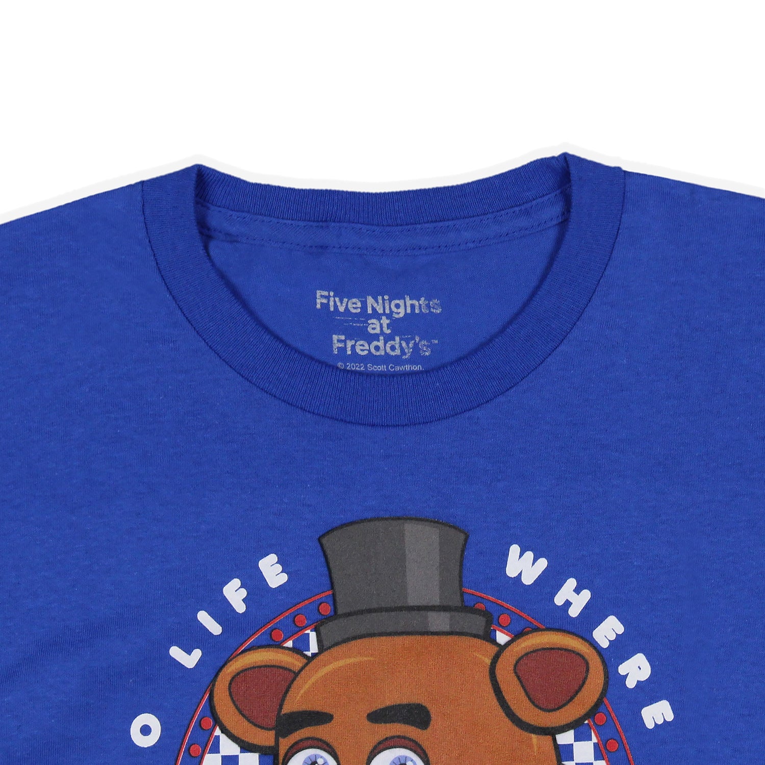 Five Nights At Freddy's T-Shirt Fantasy and Fun Pizza Boy's Tee (L)