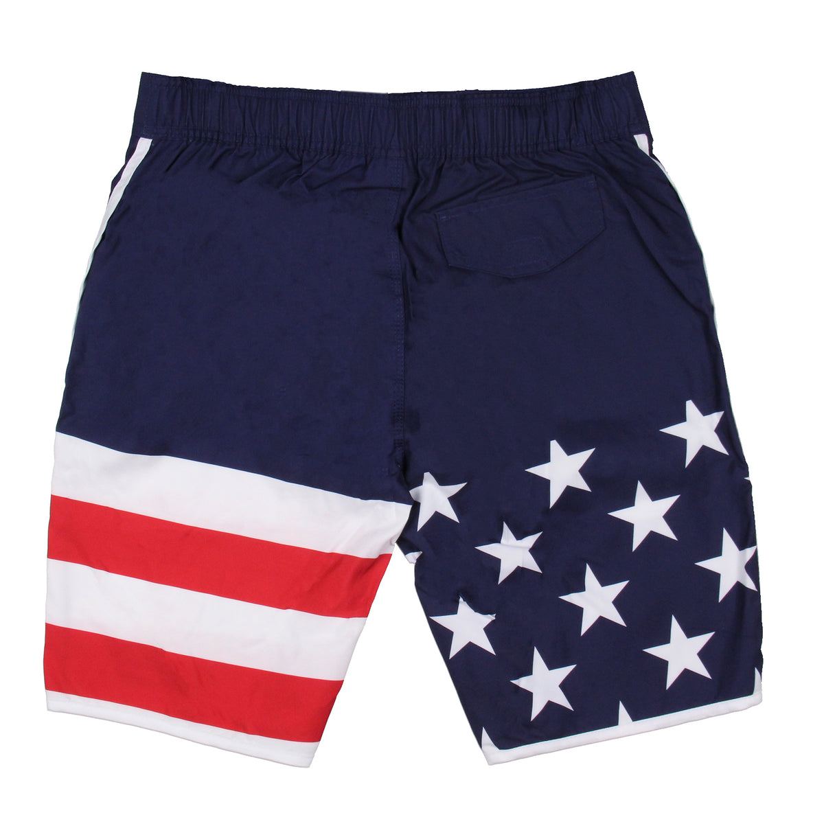 USA Men's Patriotic Red White Blue American Flag Swim Trunks Board Shorts