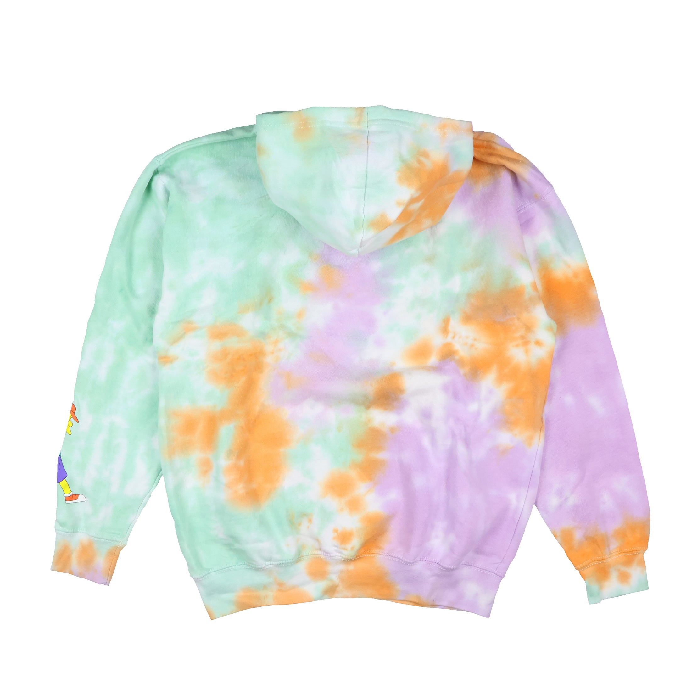 The Simpsons Men's Otto Tie Dye Pullover Hoodie Sweatshirt