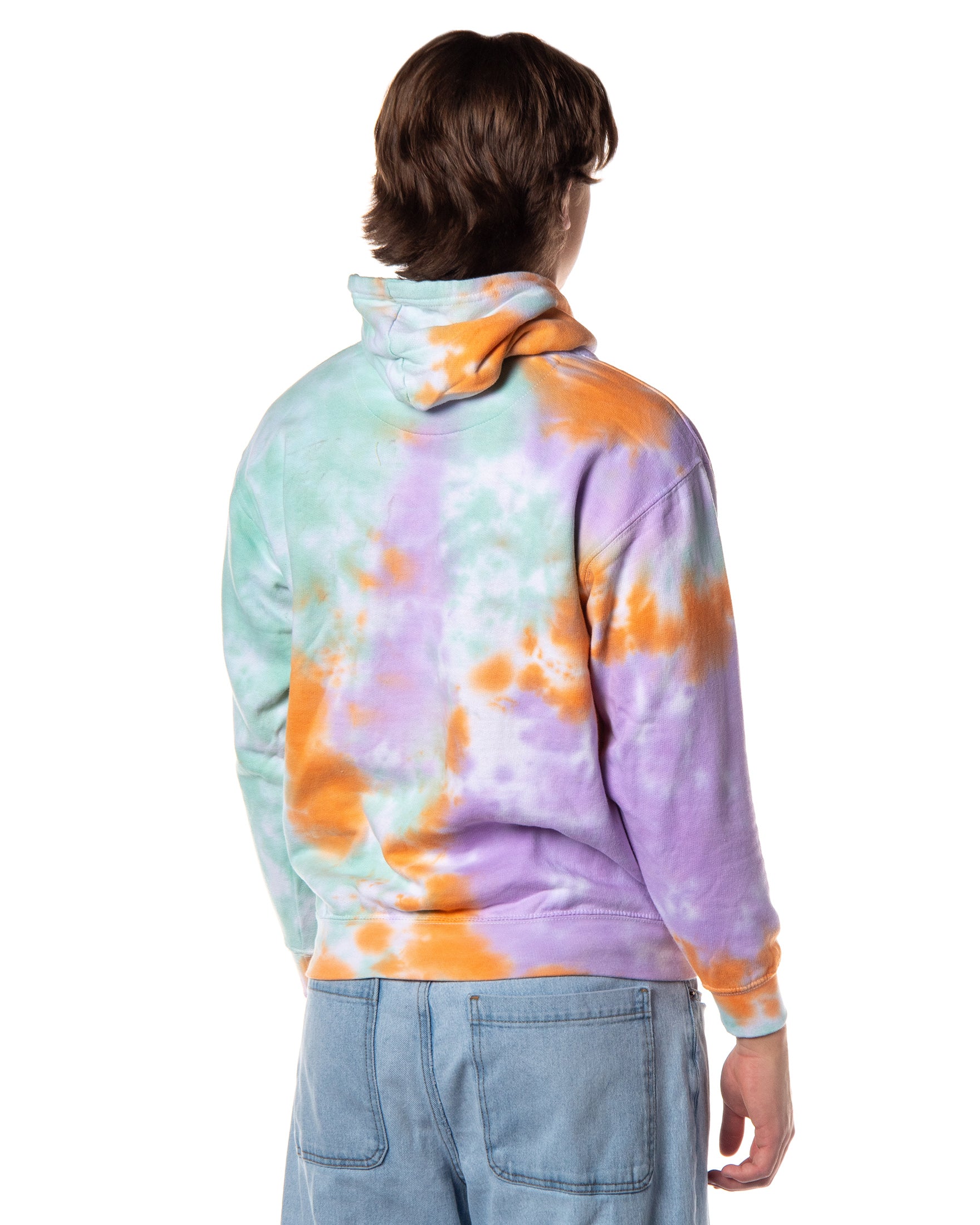 The Simpsons Men's Otto Tie Dye Pullover Hoodie Sweatshirt