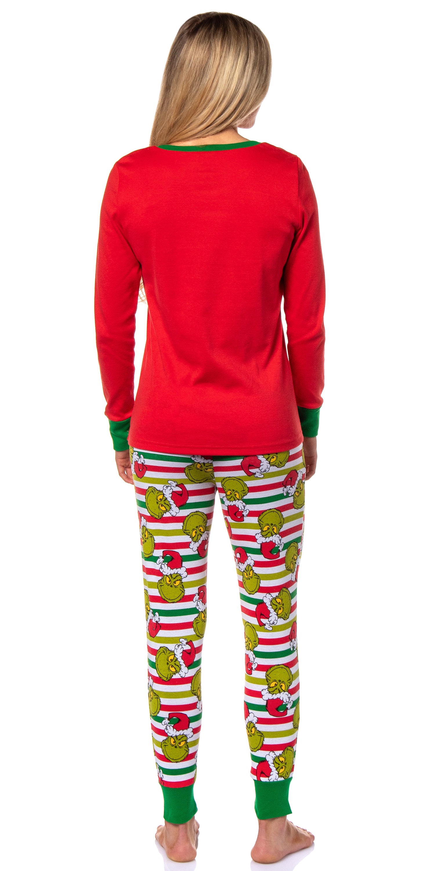 Dr. Seuss Womens' GRINCH Who Stole Christmas New Nice Lounge Pajama Sets