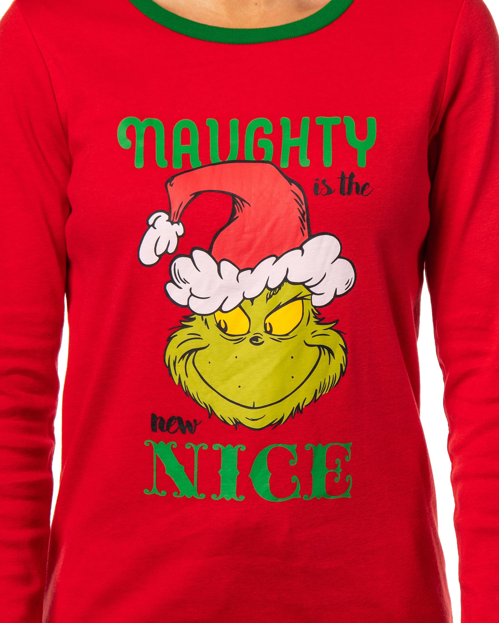 Dr. Seuss Womens' GRINCH Who Stole Christmas New Nice Lounge Pajama Sets