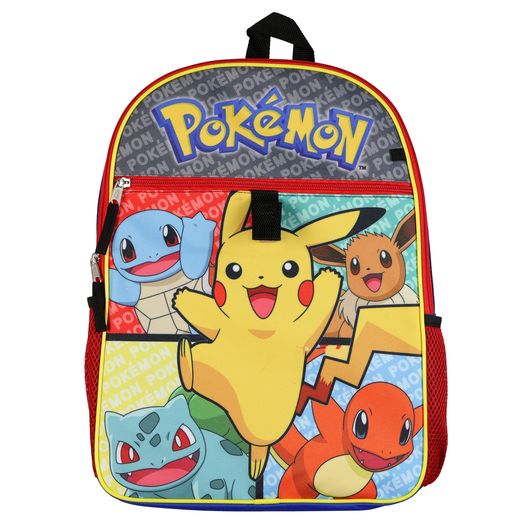 Pokemon 16" Backpack 5-Piece Set with Pencil Case and Keychain
