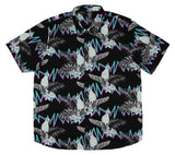 Neff Men's Birds And Feathers Hawaiian Print Button-Down Collared Shirt Adult