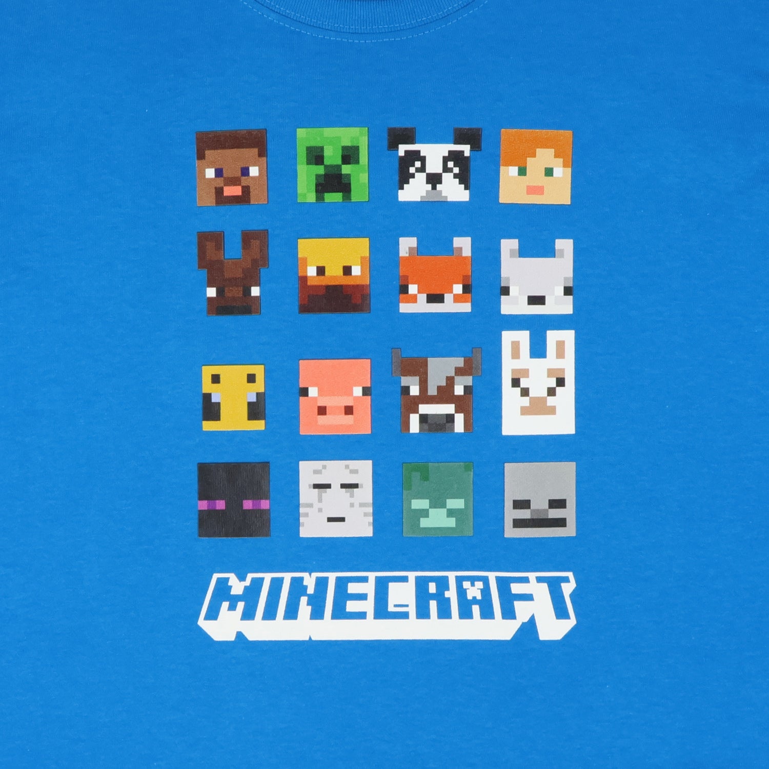 Minecraft Video Game T-Shirt Boys' Creeper Blaze Bee Llama Character Tee