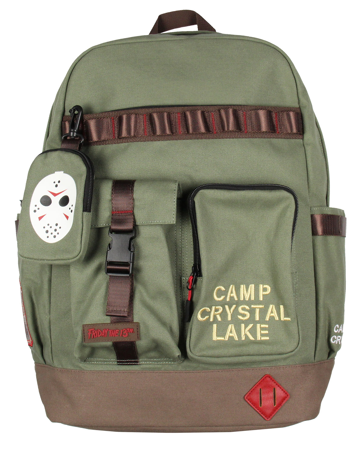 Friday the 13th Camp Crystal Lake Rugged Travel Backpack w/ Padded Laptop Sleeve