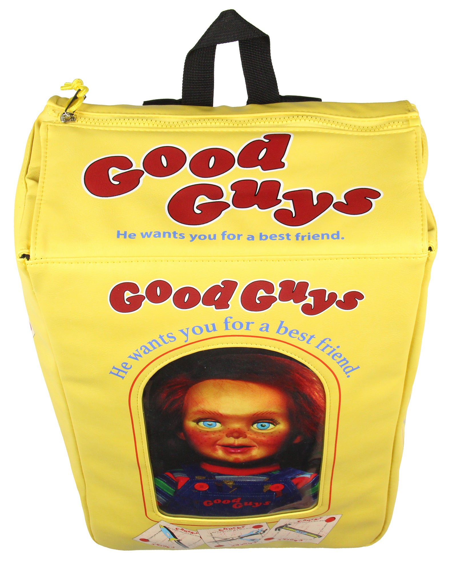 Chucky Backpack Child's Play Good Guys Chucky Doll Toy Box Faux Leather Tote Bag