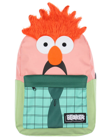 The Muppets Beaker 3D Character 17" Backpack Laptop Travel Bag Adjustable Straps
