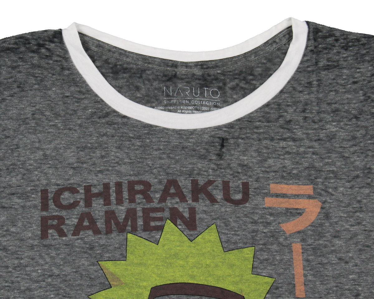 Naruto Shippuden Women's Ramen Is The Best Pleasure Ringer Burnout T-Shirt Adult
