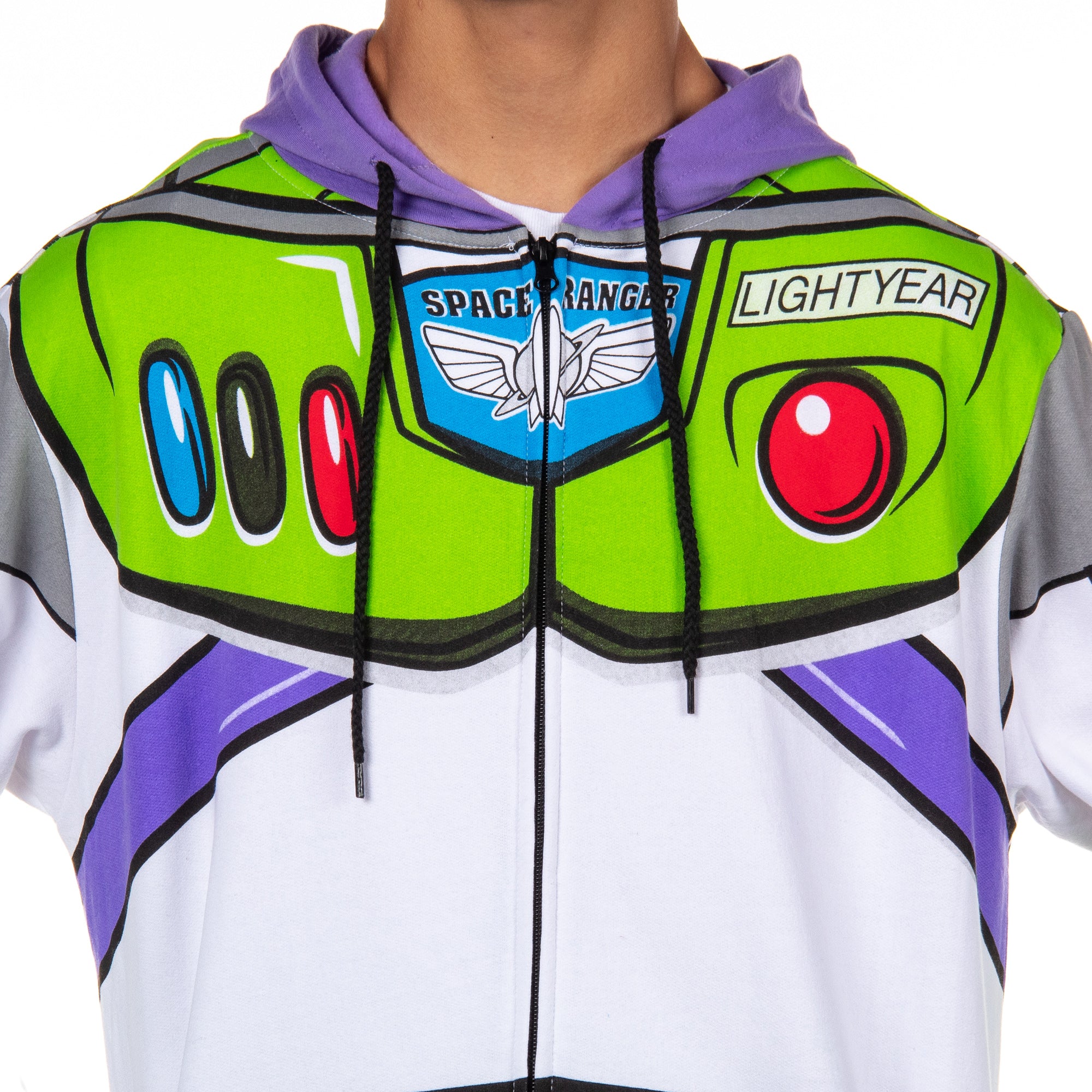 Disney Pixar Toy Story Men's I Am Buzz Lightyear Costume Adult Zip Hoodie