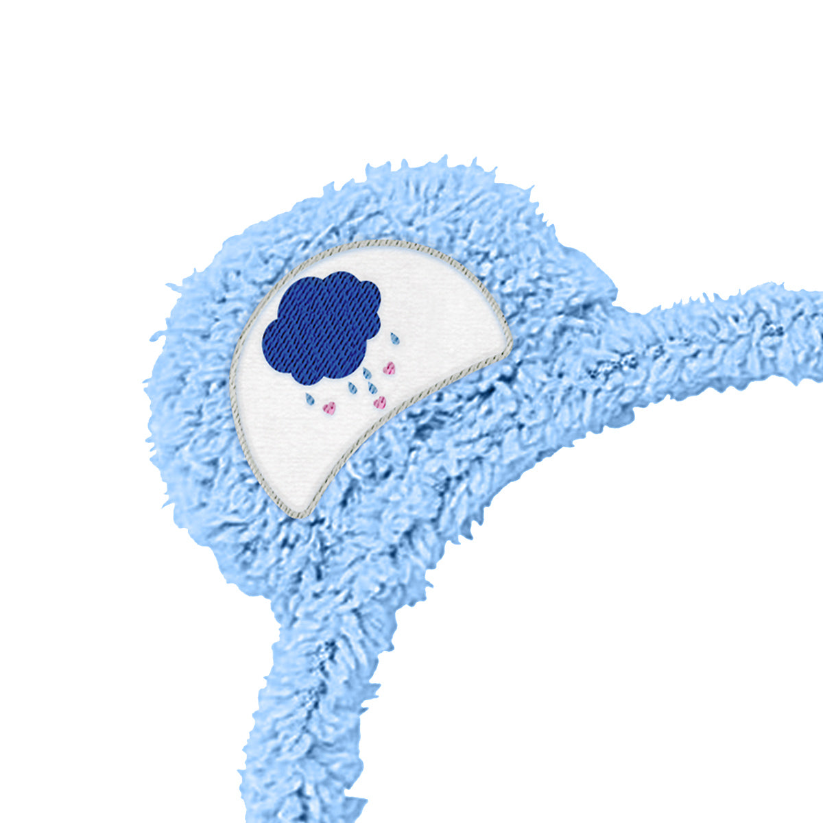 Care Bears Adult Sherpa Plush Costume Cosplay Headband with Ears, Belly Badges