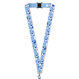 Care Bears Lanyard Grumpy Bear Breakaway Zipper Plush Pouch ID Holder Keychain