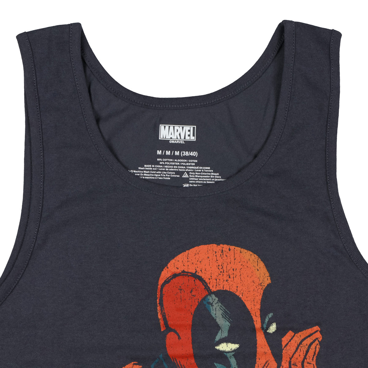 Marvel Deadpool Men's Sleeveless T-Shirt Sshhh No One Cares Tank Top