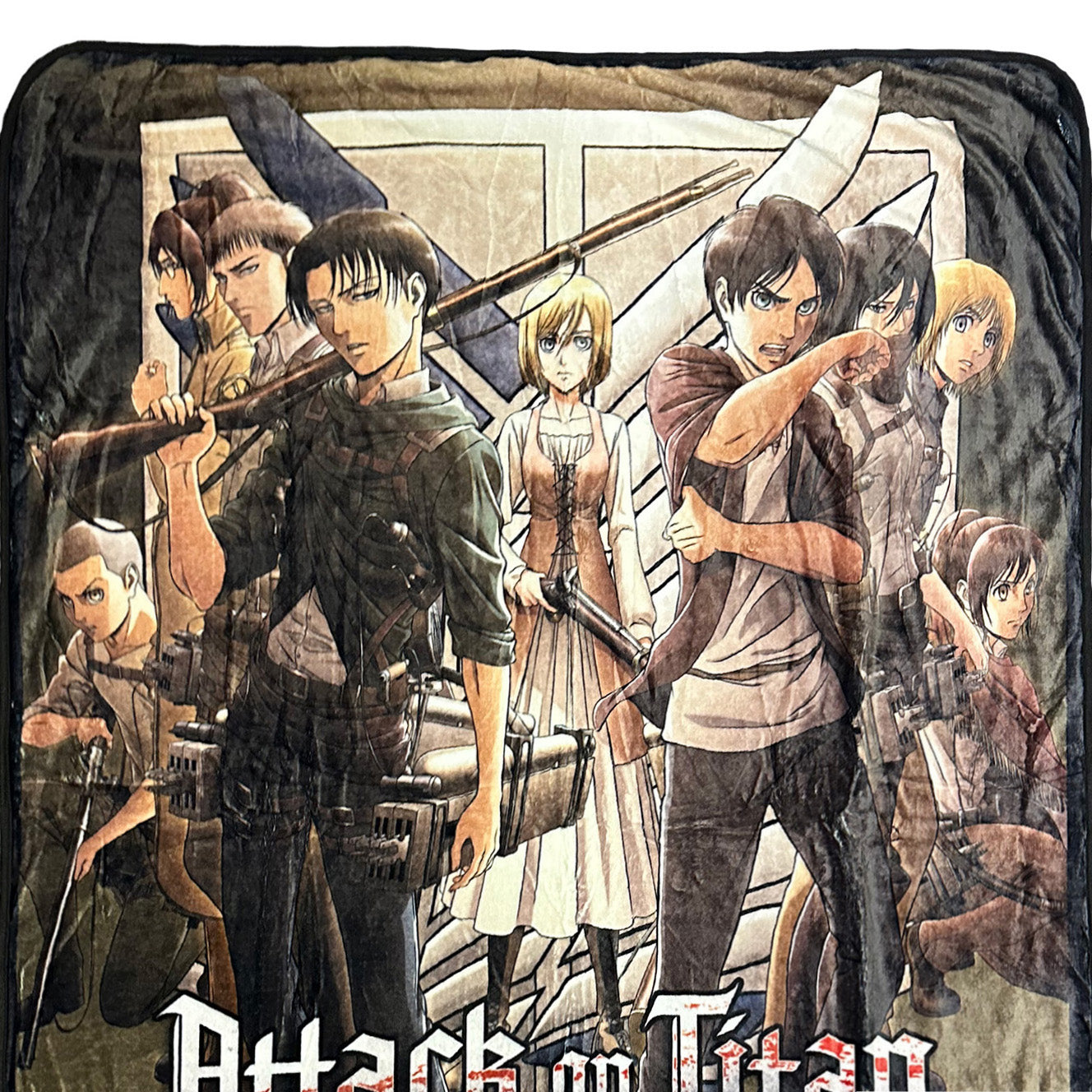 Attack On Titan Underground Chapel Scene Historia Eren Throw Blanket 62' X 44"