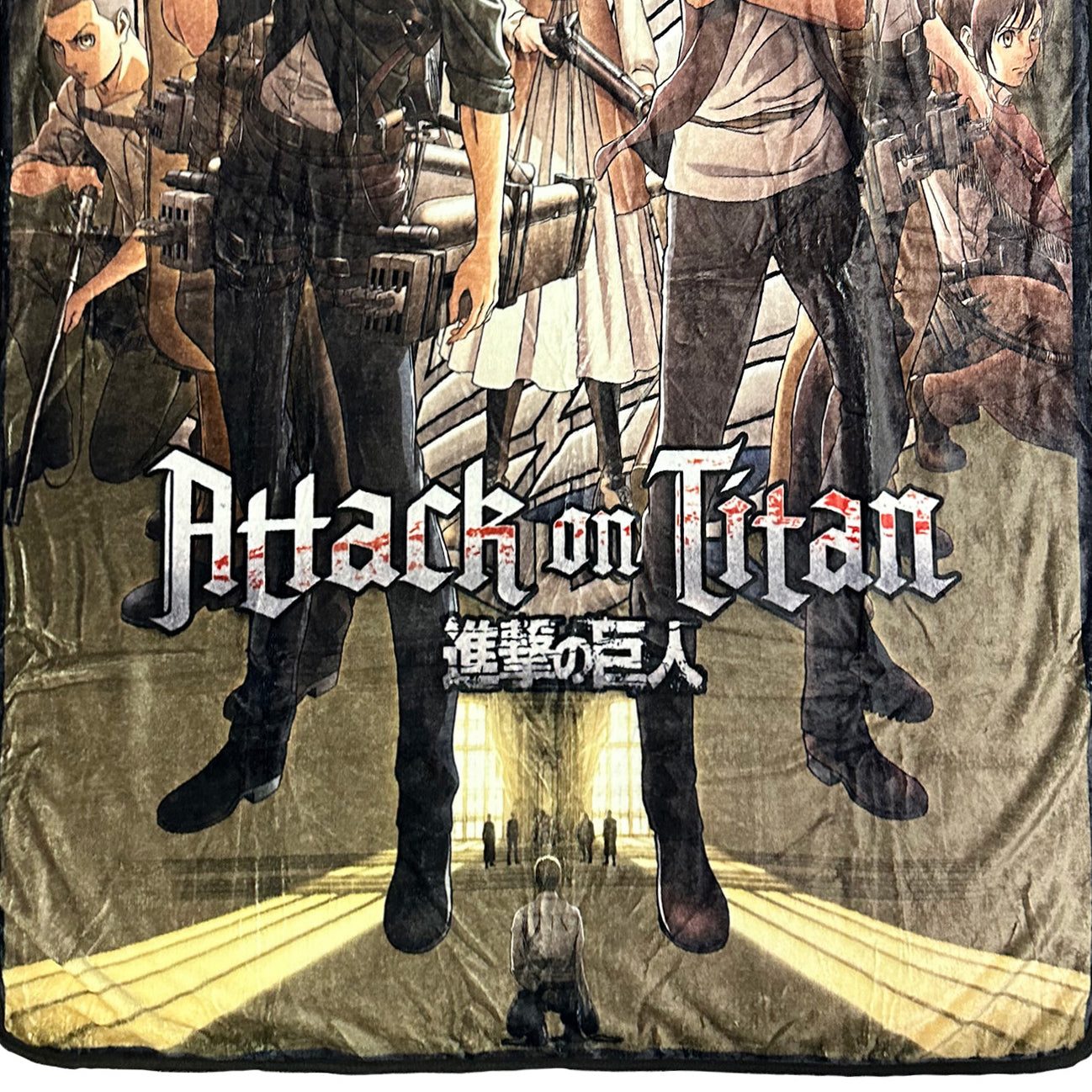 Attack On Titan Underground Chapel Scene Historia Eren Throw Blanket 62' X 44"