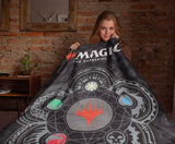 Magic The Gathering Ability Emblem Crest Plush Fleece Throw Blanket 46" x 60"