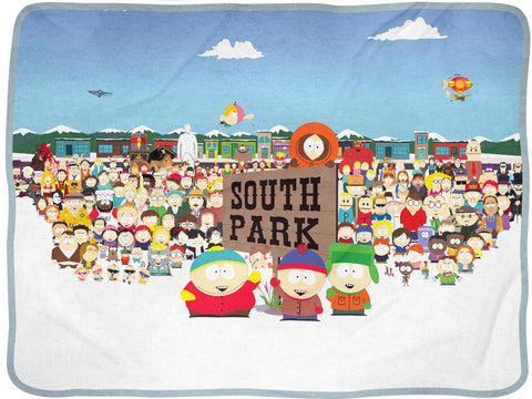 South Park Community Group Shot Soft Fleece Throw Blanket 46" x 60"