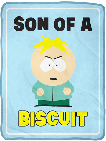 South Park Butters Son Of A Biscuit Soft Plush Fleece Throw Blanket 46" x 60"
