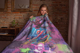 Marvel Spider-Man Into the Spider-Verse Super Soft Fleece Throw Blanket 45 x 60"