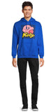 Nintendo Men's Kirby Mad Face Checkerboard Design Graphic Print Hoodie