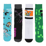 Minecraft Men's 12 Days of Socks Ankle and Crew Socks Mix and Match Gift Box Set