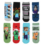 Minecraft Men's 12 Days of Socks Ankle and Crew Socks Mix and Match Gift Box Set