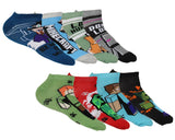 Minecraft Men's 12 Days of Socks Ankle and Crew Socks Mix and Match Gift Box Set
