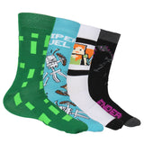 Minecraft Men's 12 Days of Socks Ankle and Crew Socks Mix and Match Gift Box Set