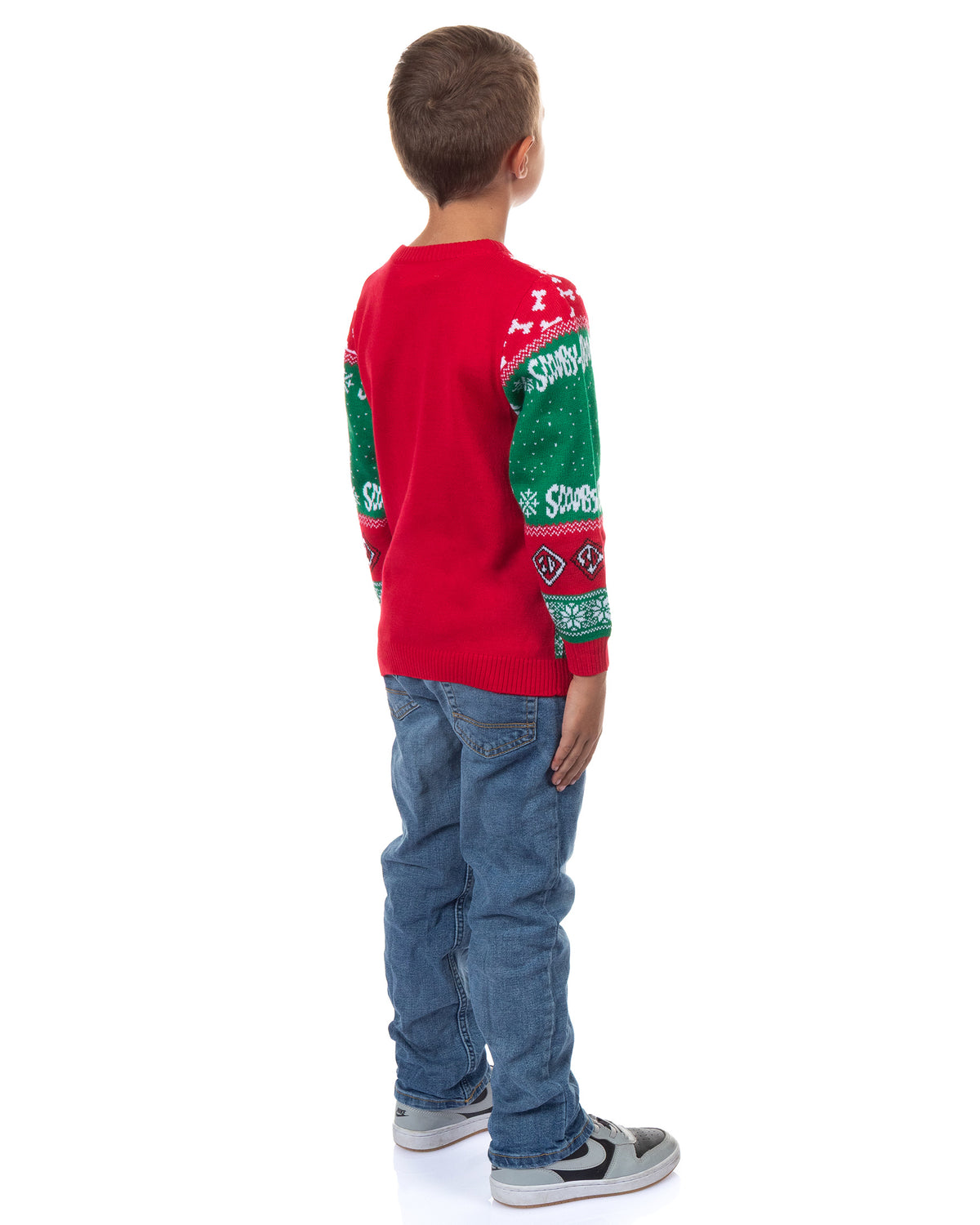 Scooby-Doo Ugly Sweater Tangled Lights Kids Knit Holiday Pullover