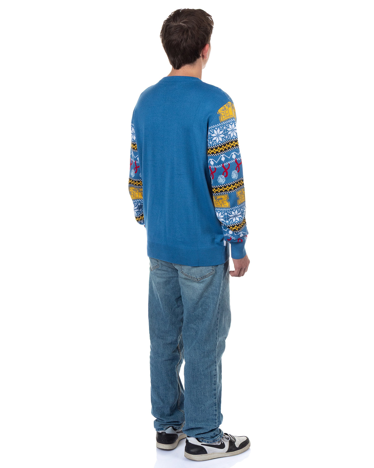 The Polar Express Ugly Sweater Adult All Aboard Holiday Knit Pullover