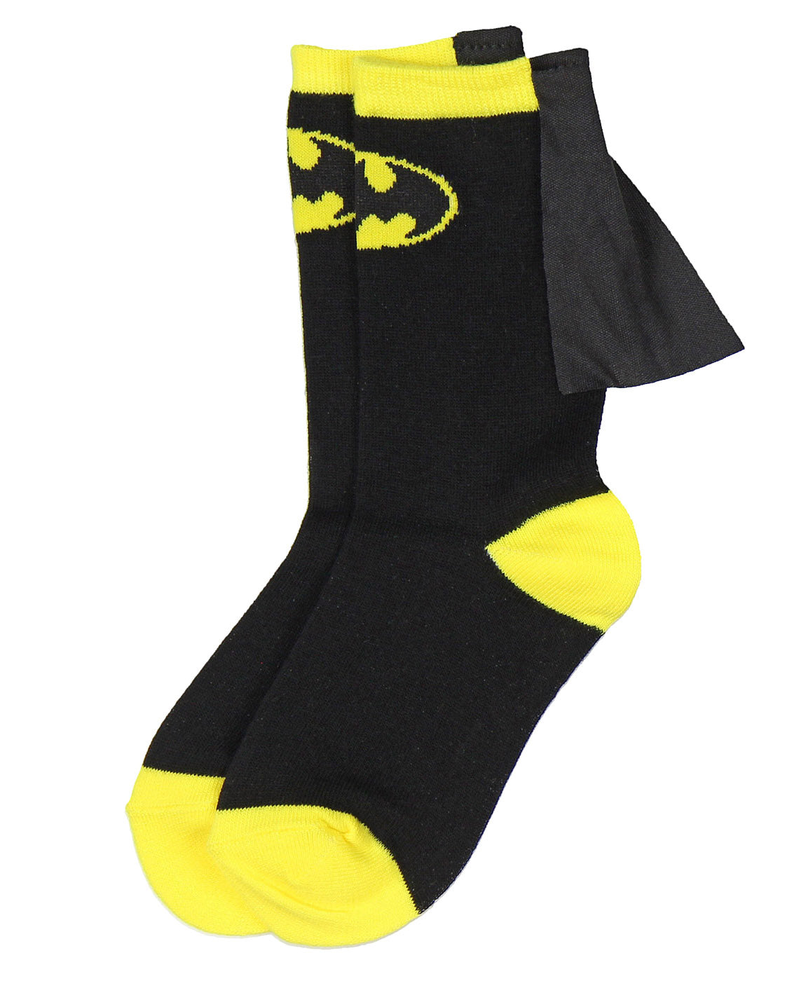 DC Comics Superhero Batman Superman The Flash Youth Boys Caped Crew Socks