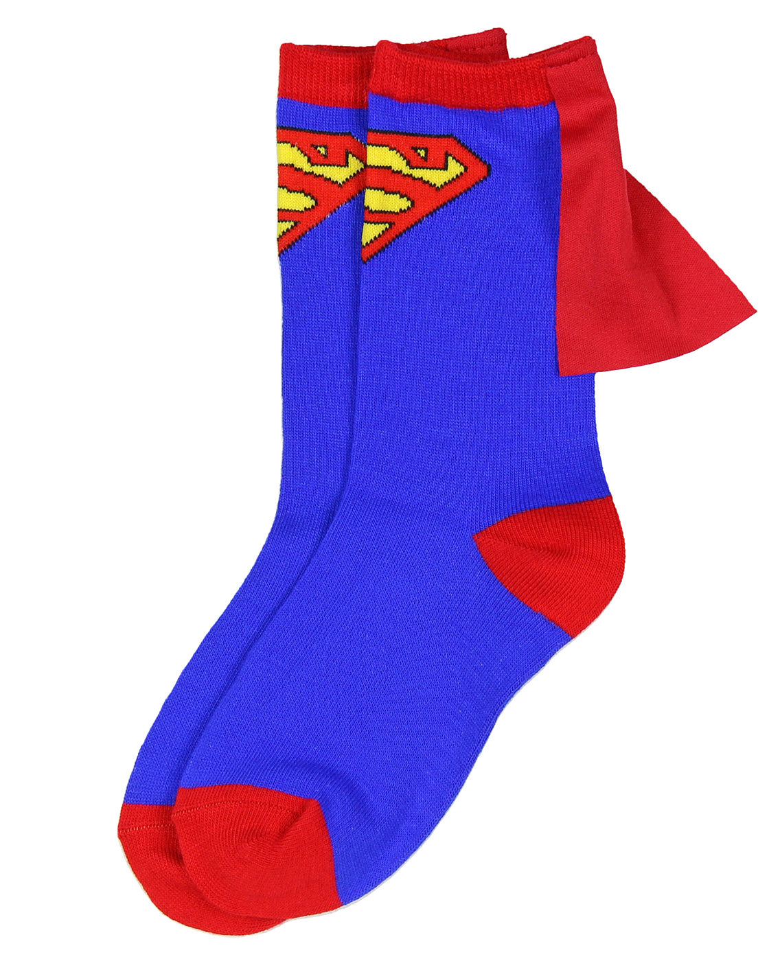 DC Comics Superhero Batman Superman The Flash Youth Boys Caped Crew Socks